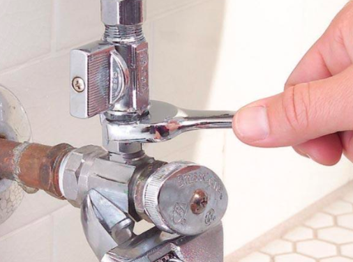San Francisco Plumber installing a new angle stop valve